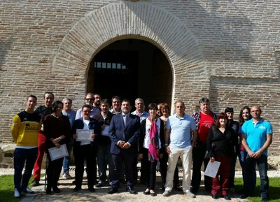 La Diputación de Zaragoza clausura el cuarto taller de empleo impulsado para restaurar el palacio abacial de Veruela