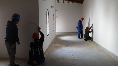 Dieciséis alumnos se forman en la quinta edición del taller de empleo con el que la DPZ rehabilita el palacio abacial de Veruela