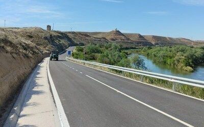 La DPZ finaliza las obras de renovación del firme de la carretera que conecta Mara y Orera y de la que da acceso a Cinco Olivas