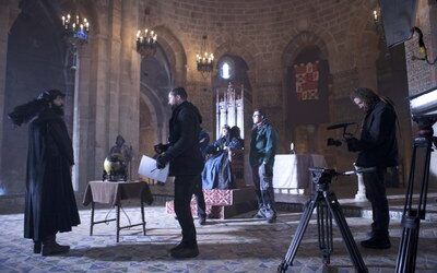 Veruela se convierte en la corte de los Reyes Católicos con el rodaje de la serie de televisión ‘Conquistadores: adventum’