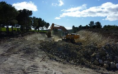 Las obras que ejecuta la DPZ en la carretera que une Valmadrid y La Puebla de Albortón obligan a cerrarla al tráfico a partir del lunes