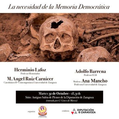 La DPZ se suma al día de recuerdo a las víctimas del golpe y de la dictadura con una jornada sobre la memoria democrática