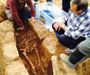 Lobera de Onsella excava su pasado en una necrópolis medieval del siglo X con una tipología de tumbas desconocida hasta ahora
