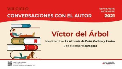 Víctor del Árbol cierra esta semana el ciclo Conversaciones con el Autor de la DPZ con encuentros en La Almunia, Paniza y Zaragoza