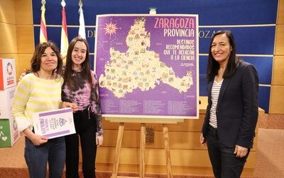 La Diputación de Zaragoza edita un mapa con 56 propuestas para acercar la ciencia a los escolares de Primaria recorriendo la provincia