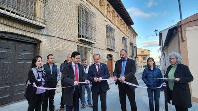 Sánchez Quero inaugura la rehabilitación de la casa palacio Torres Solanot en Bujaraloz, financiada por la DPZ con 216.000 euros