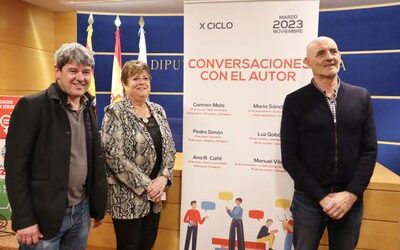 Carmen Mola abre el X ciclo Conversaciones con el Autor de la DPZ hoy miércoles en Brea y mañana jueves en Pinseque y Zaragoza