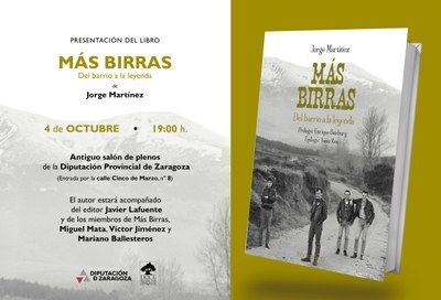 El antiguo salón de plenos de la DPZ acoge este miércoles la presentación del libro “Más Birras. Del barrio a la leyenda”