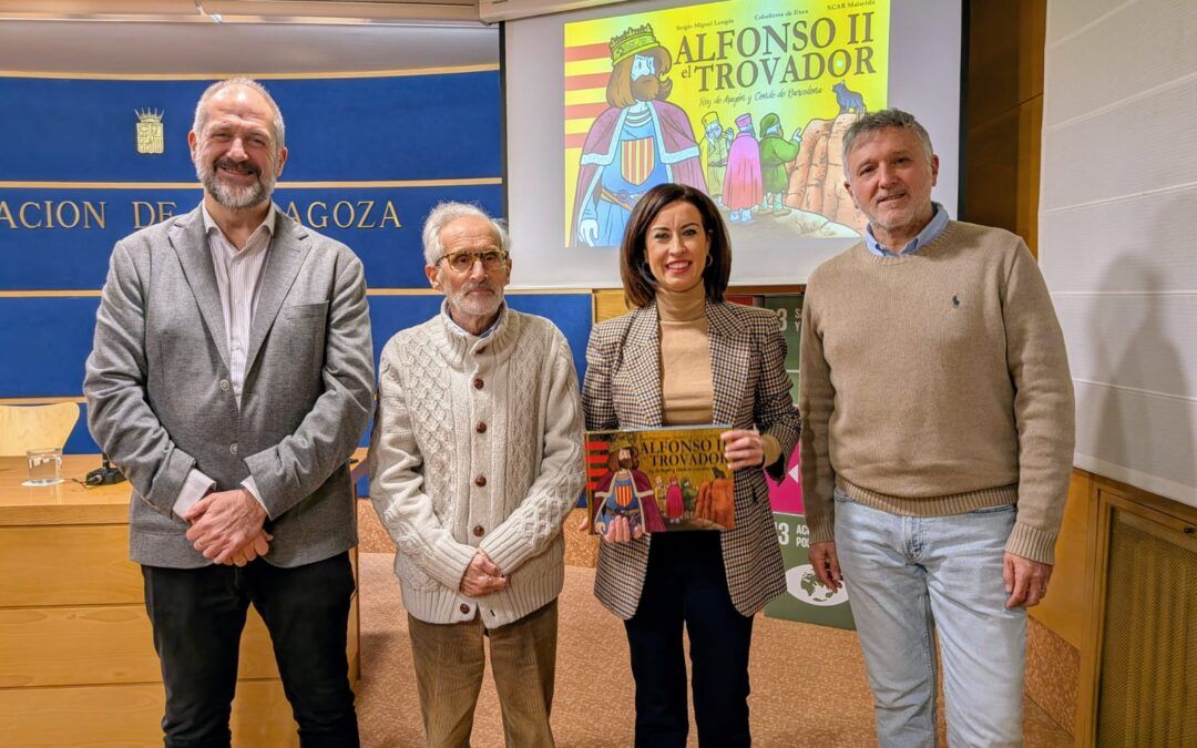 La DPZ acoge la presentación del séptimo biocuento dedicado a los monarcas del Reino de Aragón, centrado en Alfonso II ‘El Trovador’