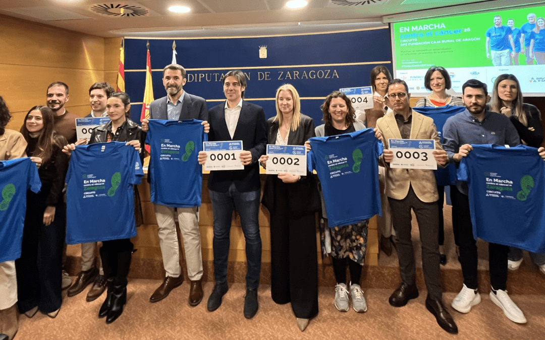 Comienza la segunda edición de las marchas contra el cáncer promovidas por la Diputación de Zaragoza, la Asociación Española Contra el Cáncer y Caja Rural de Aragón