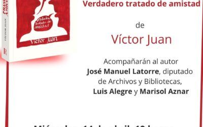 Víctor Juan presenta este martes en la Diputación de Zaragoza su nuevo libro “Prandium amicorum”