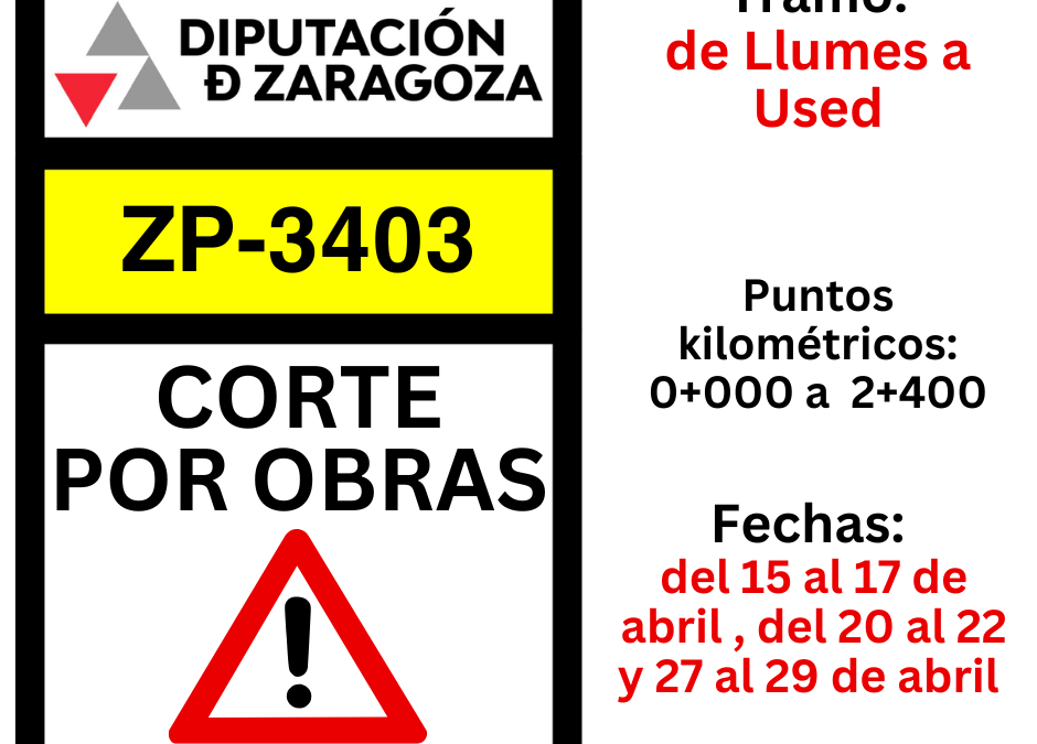 Cortada por obras de mejora del firme la ZP-3403 hasta el acceso a Llumes desde mañana miércoles al viernes