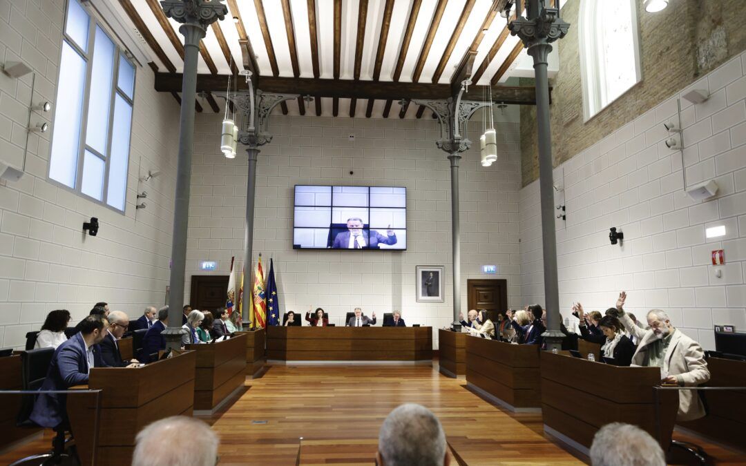 El pleno de la Diputación de Zaragoza apoya el mantenimiento de las oficinas liquidadoras de tributos de la provincia