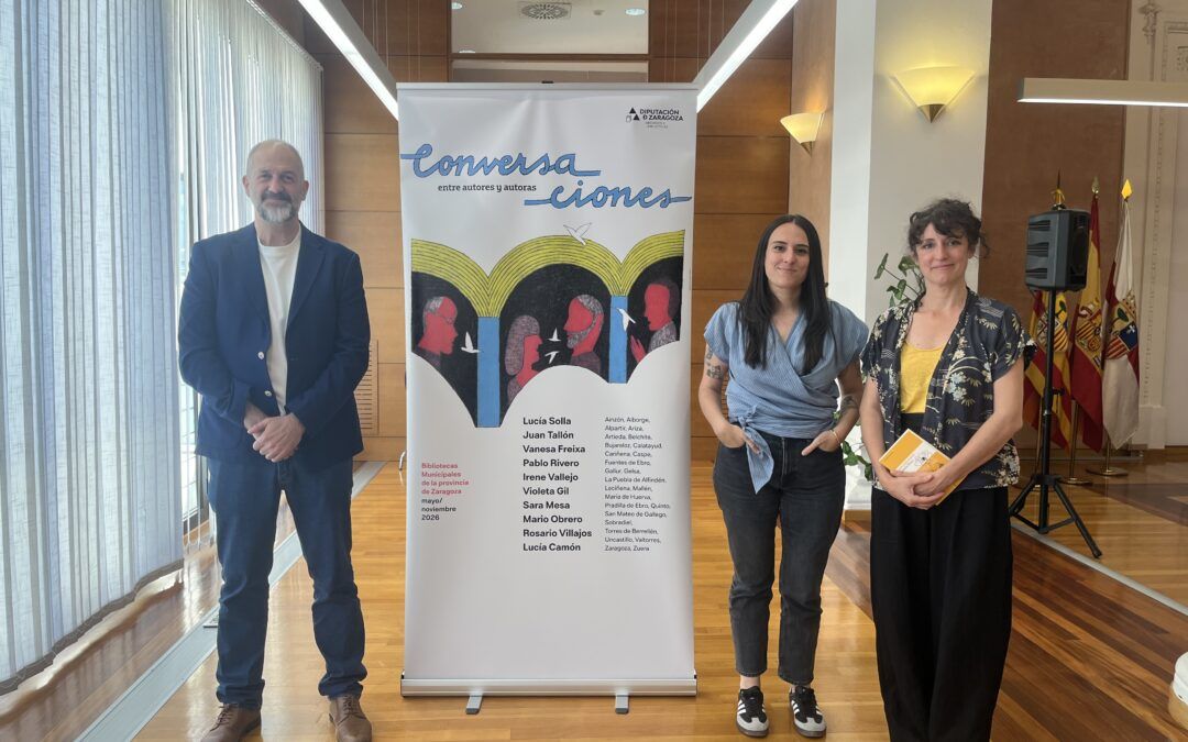 Lucía Solla abre en Cariñena, Gallur y Mallén la edición de este año del ciclo literario “Conversaciones entre autores y autoras”  de la Diputación de Zaragoza
