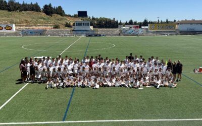 Un total de 130 niños y niñas han disfrutado en Ejea del campus de fútbol organizado por la Diputación de Zaragoza y la Fundación Real Madrid